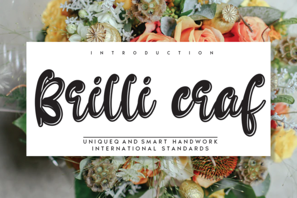 Brilli Craf: A Versatile Display Font for Headlines and Text Blocks