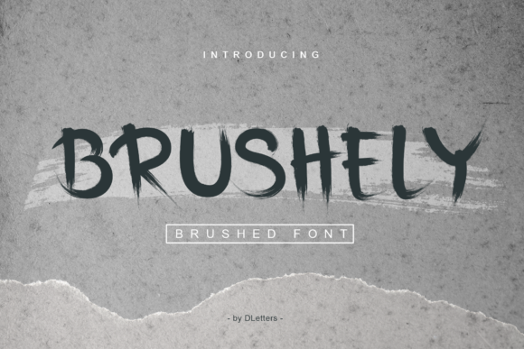 Brushely: A Unique Display Font Created with a Brush Pen