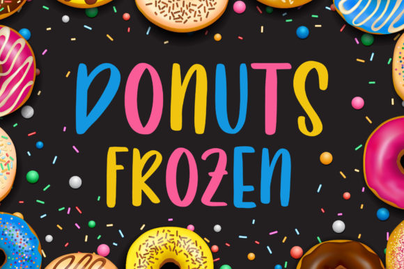 Donuts Frozen: A Joyful Font for Creative Expression