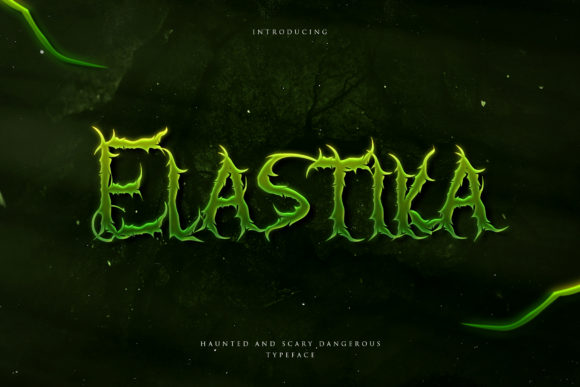 Elastika Font: A Spooky Halloween Display Font
