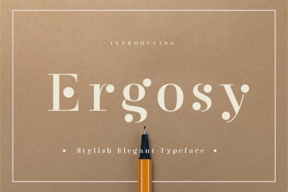 Ergosy: A Bold Font for Creative Expression