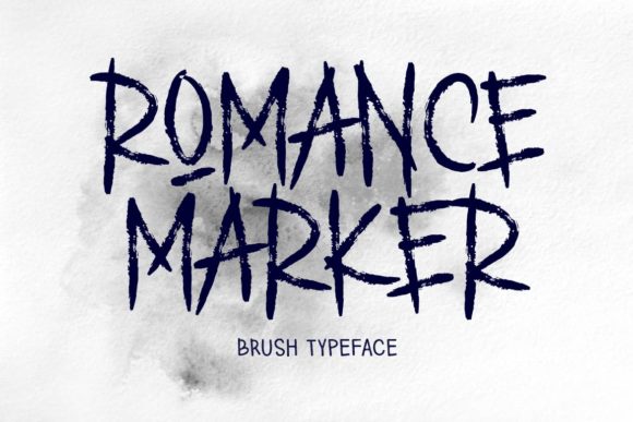 Exploring the Charm of Romance Marker: A Unique Display Font for Modern Creativity