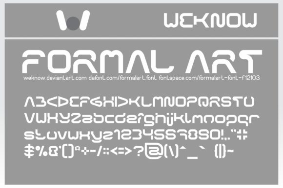 Formal Art: A Simple Yet Unique Display Font for Creative Expression