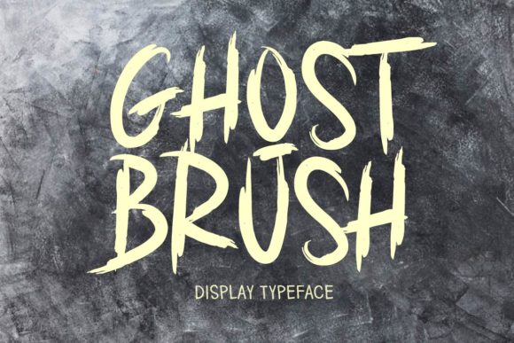 Ghost Brush: A Simple and Quirky Lettered Display Font That Adds Personality to Your Creations