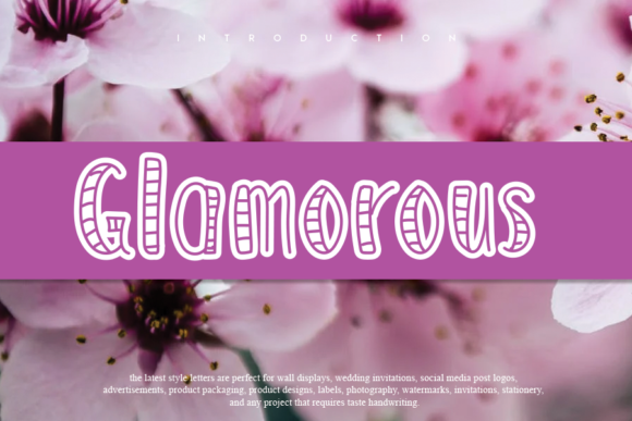 Glamorous Font Elevates Your Creative Projects