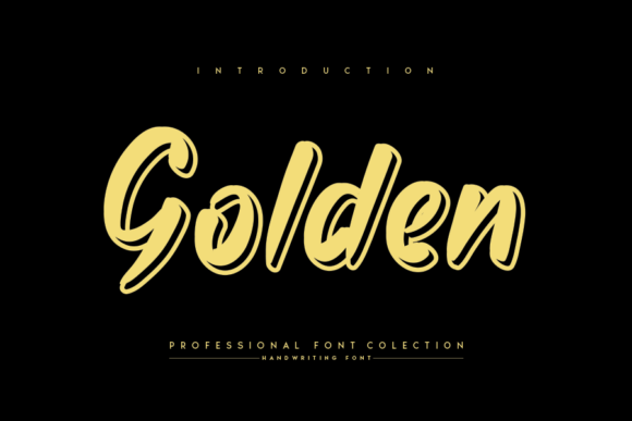 Golden: A Flowing Display Font That Elevates Design and Creativity