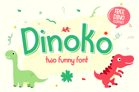Introducing Dinoko: A Joyful Display Font for Creative Expression