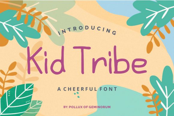 Kid Tribe: A Simple and Neat Lettered Display Font