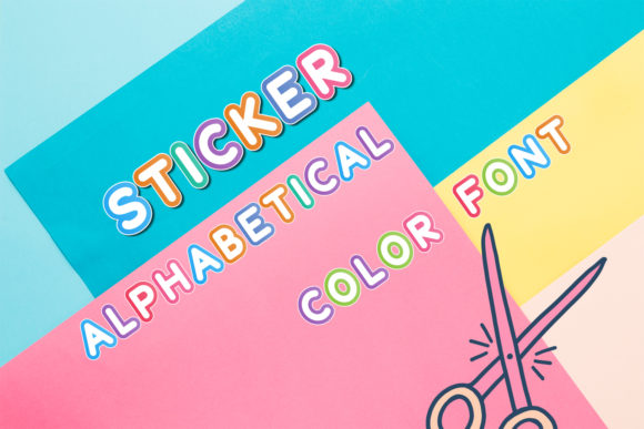 Sticker Alphabetical: A Bold Yet Friendly Display Font for Creative Projects