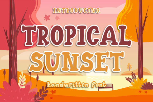 Tropical Sunset: A Bold Font for Creative Expression