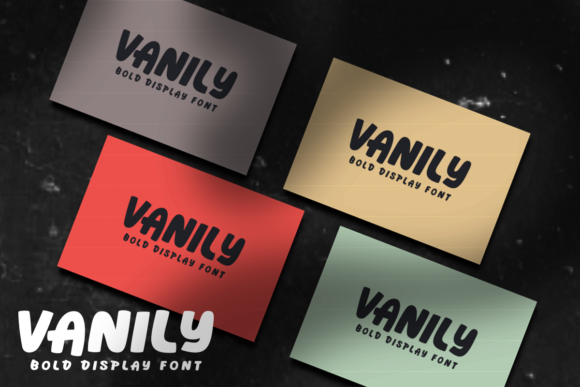 Vanily: A Bold and Neat Lettered Display Font for Modern Creativity