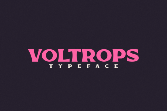 Voltrops: A Bold and Chunky Display Font for Impactful Design